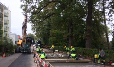 Strassen- und Tiefbau | Sanierung Robertsenstrasse | Eine Erfolgsgeschichte der Ernst Frey AG: Die Sanierung einer stark frequentierten Verkehrs- und Fussgängerzone in Rheinfelden. Lesen Sie den Bericht darüber.